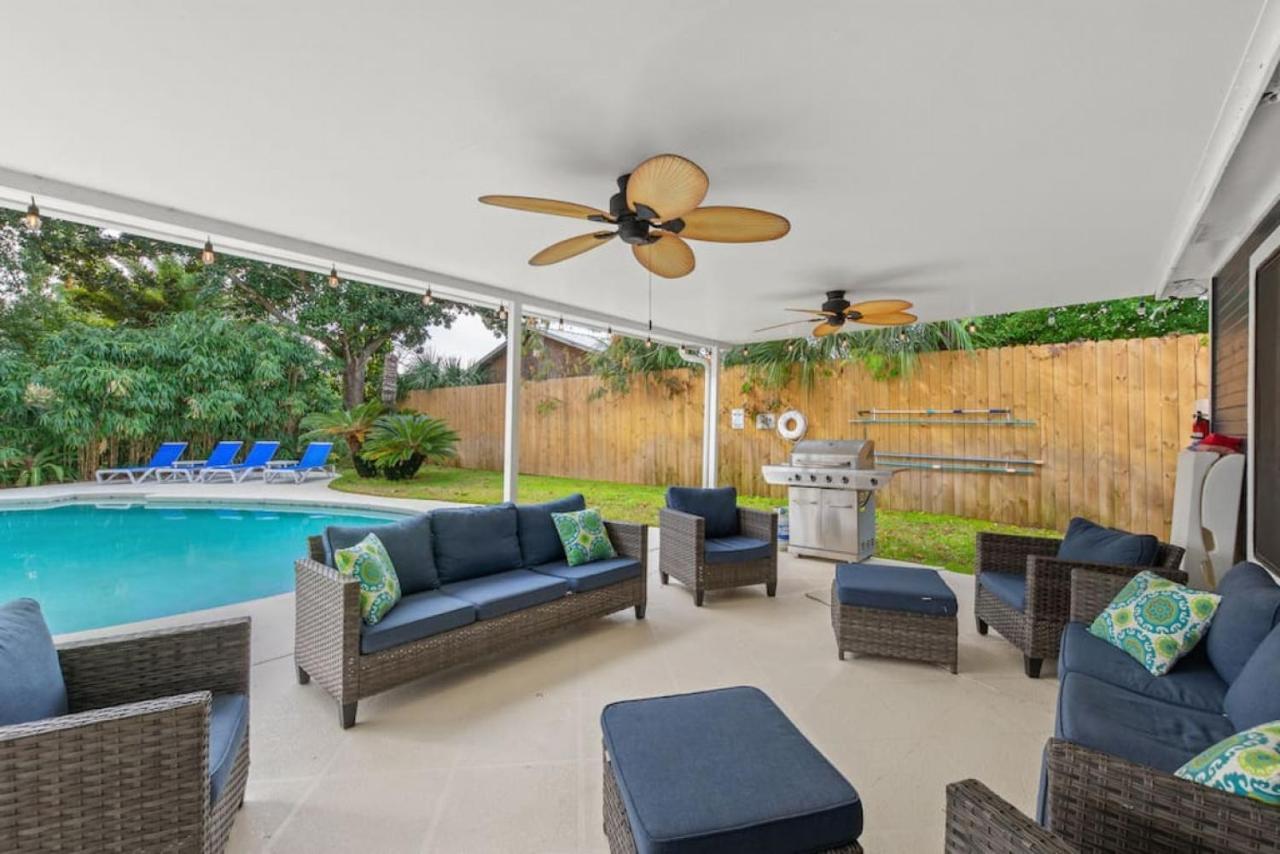 The Flip Flop Stop - Private Heated Pool, Pool House, Backyard Oasis And Game Room 巴拿马城 外观 照片